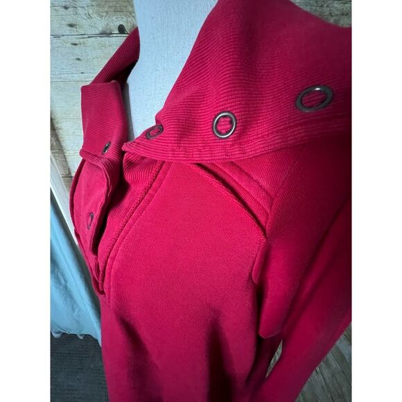 SOFT SURROUNDINGS RED CASUAL ESSENTIAL EVERYDAY LONG SLEEVE SWEATSHIRT TUNIC. - Picture 5 of 10
